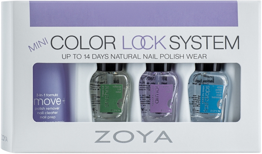 Zestaw miniproduktów do paznokci - Zoya Mini Color Lock System — Zdjęcie N2