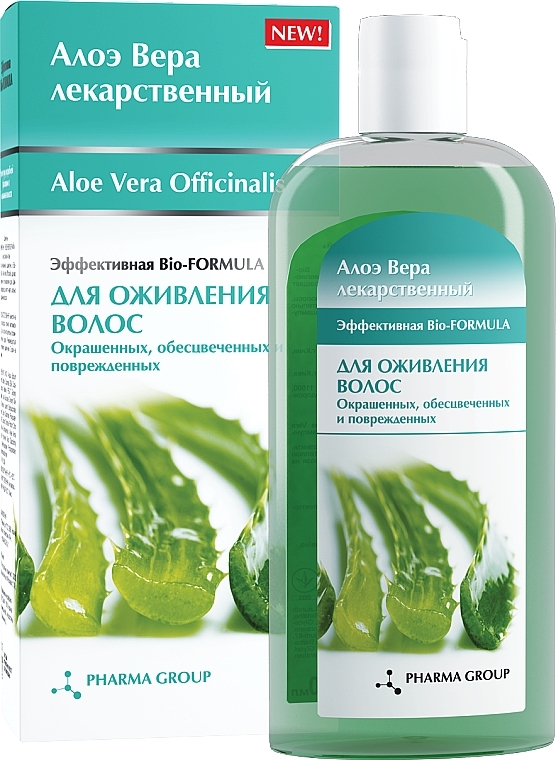 Szampon rewitalizujący do włosów z aloesem - Pharma Group Laboratories Aloe Vera Officinalis