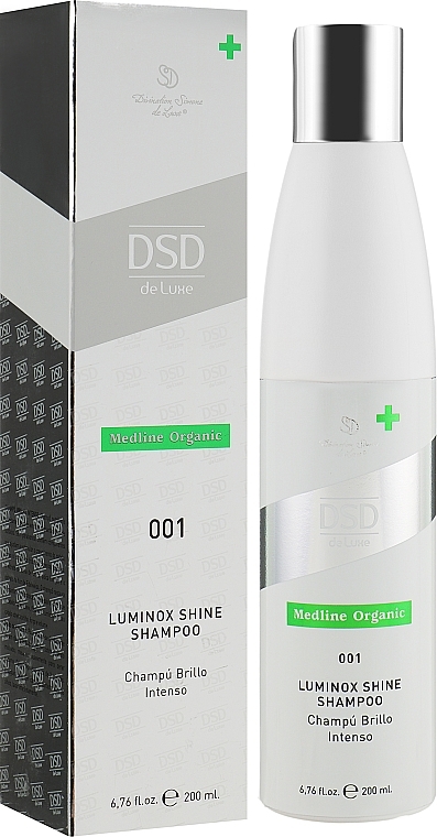 PRZECENA! Nawilżająco-odżywczy szampon do włosów nr 001 - Simone DSD de Luxe Medline Organic Luminox Shine Shampoo * — Zdjęcie N2