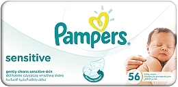 Chusteczki nawilżane dla niemowląt Sensitive, wyjmowany blok 56 szt. - Pampers Baby Wipes — Zdjęcie N2