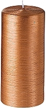 Świeca cylindryczna, średnica 7 cm, wysokość 15 cm - Bougies La Francaise Cylindre Candle Cuivre — Zdjęcie N1
