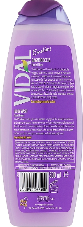 Żel pod prysznic Exotic Love - Vidal Exotic Love  — Zdjęcie N2