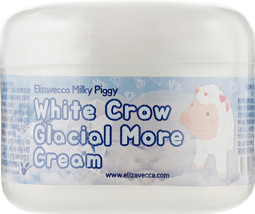 Rozjaśniający krem do twarzy - Elizavecca Face Care Milky Piggy White Crow Glacial More Cream — Zdjęcie N2