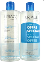 Kup Woda micelarna do skóry wrażliwej - Uriage Thermal Micellar Water Normal Dry Duo