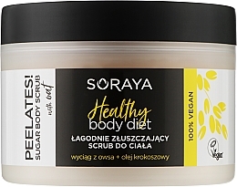 Łagodnie złuszczający peeling do ciała z ekstraktem z owsa i olejem kokosowym - Soraya Healthy Body Diet — Zdjęcie N1