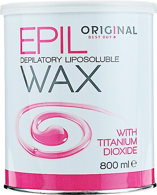 Wosk rozpuszczalny w tłuszczach z dwutlenkiem tytanu, różowy - Original Best Buy Epil Depilatory Liposoluble Wax — Zdjęcie N1