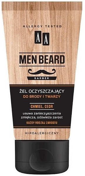 Żel do mycia brody i twarzy - AA Cosmetics Men Beard Barber — Zdjęcie N1