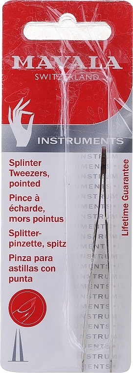 PRZECENA! Pęseta, spiczasta - Mavala Splinter Pointed Tweezer * — Zdjęcie N2