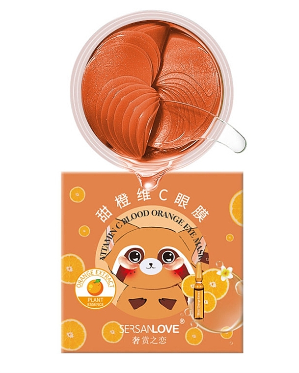 Płatki pod oczy z ekstraktem z pomarańczy - Sersanlove Vitamin C Blood Orange Eye Mask