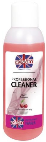 Płyn do odtłuszczania paznokci Wiśnia - Ronney Professional Nail Cleaner Cherry