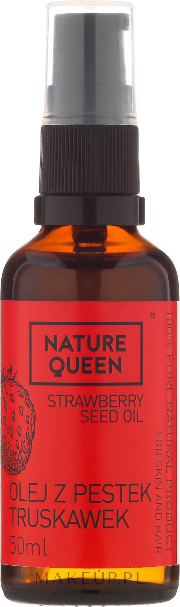 Olej z pestek truskawek - Nature Queen Strawberry Seed Oil — Zdjęcie 50 ml