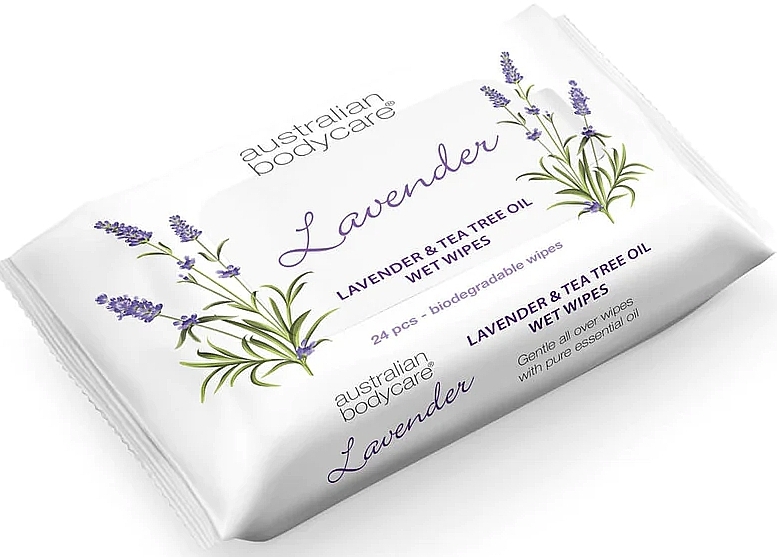 Chusteczki nawilżane Lavender & Tea Tree Oil - Australian Bodycare Wet Wipes — Zdjęcie N1