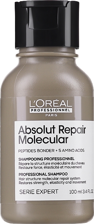 PREZENT! Profesjonalny szampon do molekularnej odbudowy struktury zniszczonych włosów - L'Oreal Professionnel Serie Expert Absolut Repair Molecular Shampoo — Zdjęcie N1