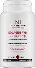 Kup Kolagen rybi + keratyna na włosy, skórę i paznokcie - Noble Health Kolagen + Ceratin