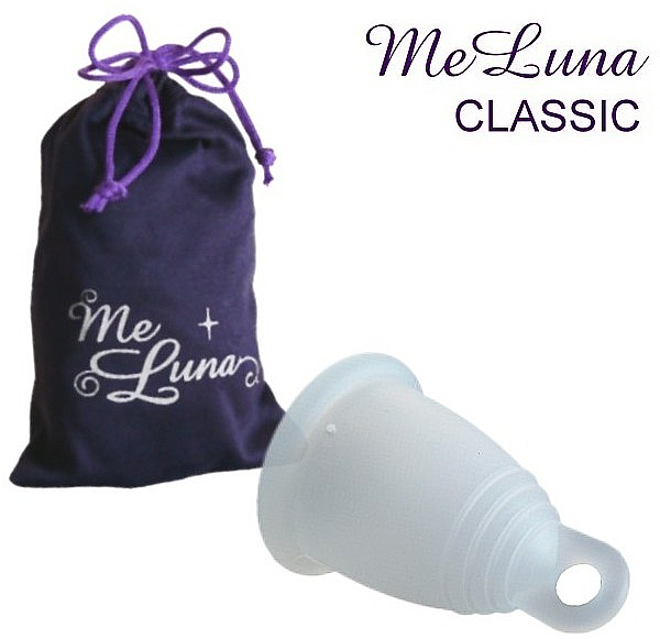 Kubeczek menstruacyjny, rozmiar XL, przezroczysty - MeLuna Classic Menstrual Cup  — Zdjęcie N1