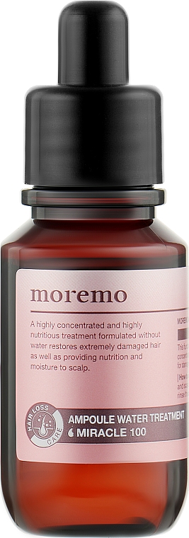 Odżywcza maska do włosów i skóry głowy - Moremo Ampoule Water Treatment Miracle 100