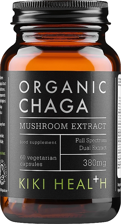 Ekstrakt z grzybów Chaga - Kiki Health Organic Chaga Mushroom Extract  — Zdjęcie N1