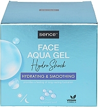 Nawilżający żel do twarzy - Sence Face Aqua Gel Hydro Shock — Zdjęcie N2