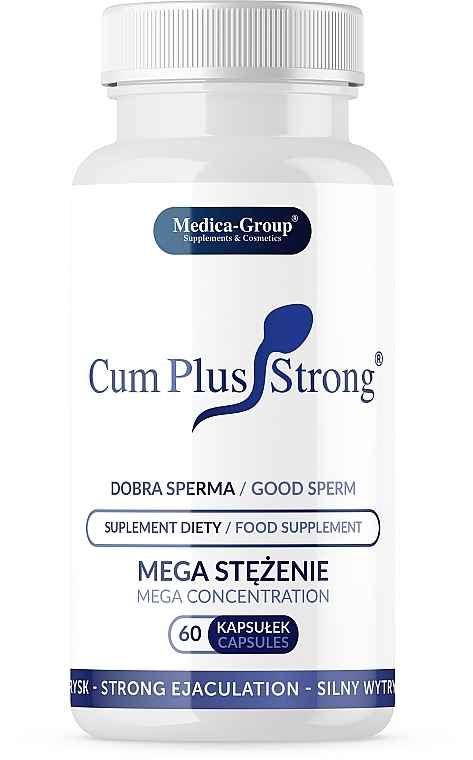 Suplement diety polepszający wytrysk - Medica-Group Cum Plus Strong Diet Supplement — Zdjęcie N1