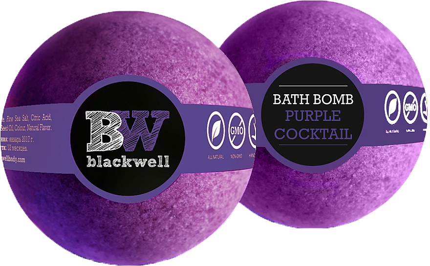 Bomba do kąpieli Purpurowy koktajl - Blackwell Bath Bomb Purple Cocktail — Zdjęcie N2