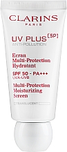 Nawilżająco-ochronny fluid do twarzy SPF 50 - Clarins Uv Plus [5p] Multi-protection Moisturizing Screen SPF 50-PA+++ — Zdjęcie N2