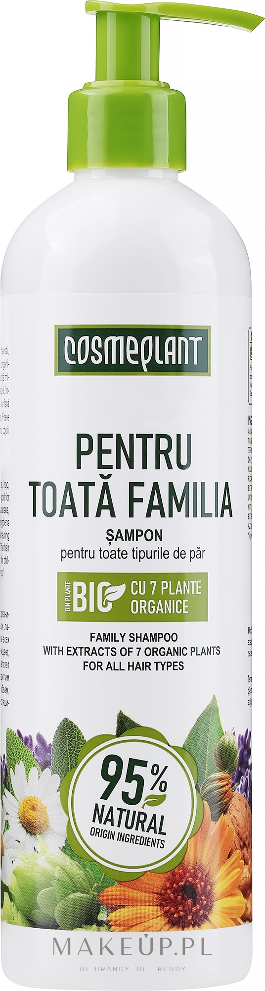 Łagodny szampon dla całej rodziny - Viorica Cosmeplant — Zdjęcie 400 ml