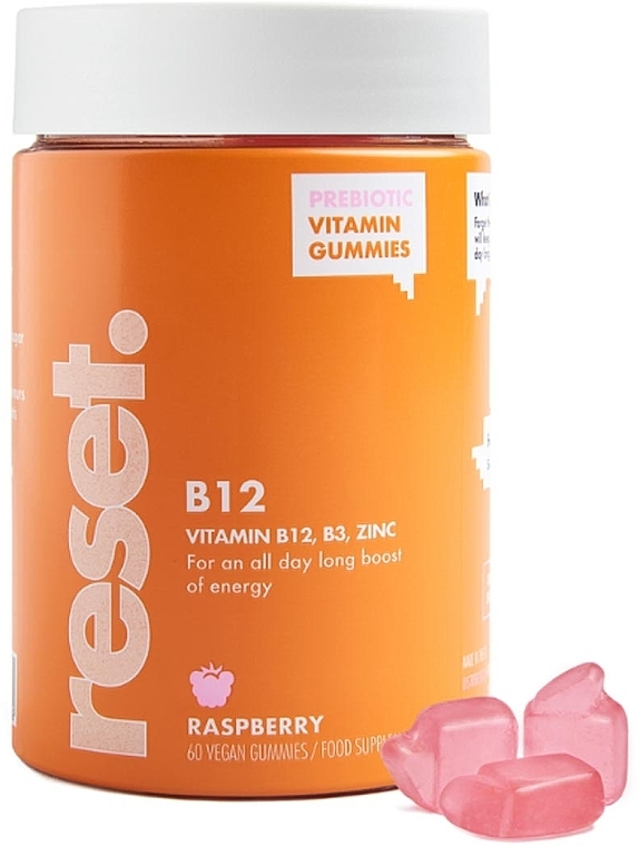 Suplement diety Vitamin B12 - Reset Vitamins B12 Prebiotic Gummies — Zdjęcie N1