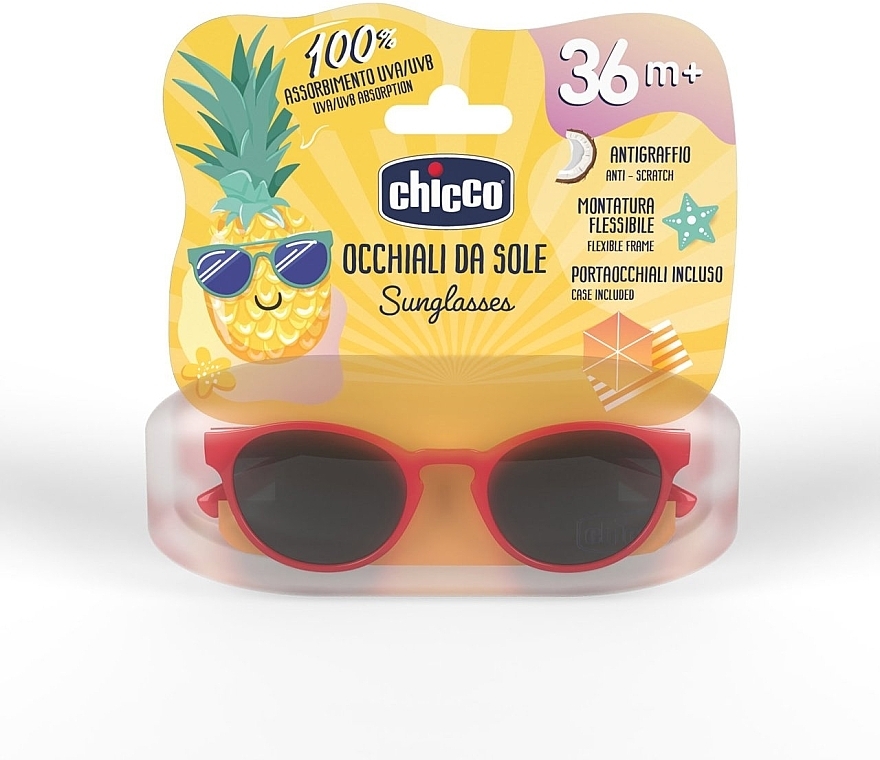 Okulary przeciwsłoneczne, czerwone, od 3 lat - Chicco — Zdjęcie N4