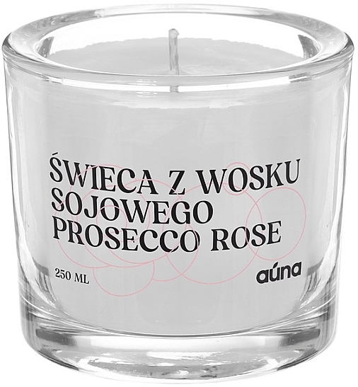 Naturalna świeca z wosku sojowego Prosecco rose - Auna Soya Candle Prosecco Rose — Zdjęcie N2