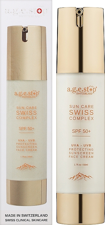 Krem przeciwsłoneczny do twarzy - A.G.E. Swiss Royal Perfect Day Cream SPF50+ — Zdjęcie N2