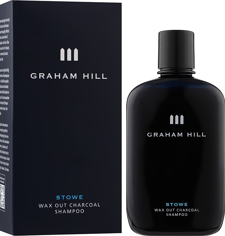 Szampon głęboko oczyszczający z węglem aktywnym - Graham Hill Stowe Wax Out Charcoal Shampoo — Zdjęcie N2
