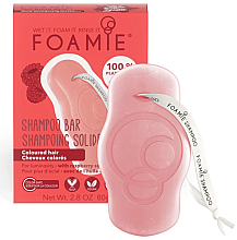 Kup Szampon w kostce do włosów farbowanych Malina - Foamie Raspberry Shampoo Bar for Coloured Hair 