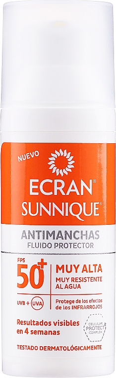 Ochrona przeciwsłoneczna do twarzy z filtrem 50+ - Ecran Sunnique Antimanchas Facial SPF 50 — Zdjęcie N1