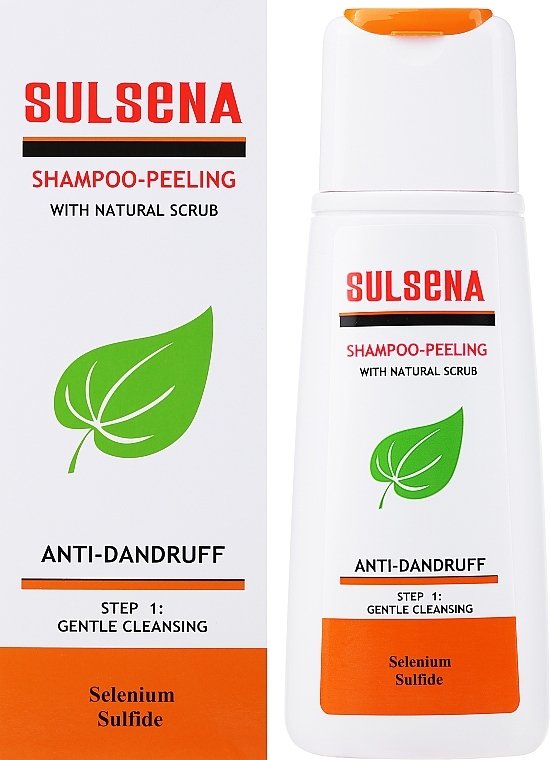 Peelingujący szampon przeciwłupieżowy do włosów - Sulsena Shampoo-Peeling With Natural Scrub