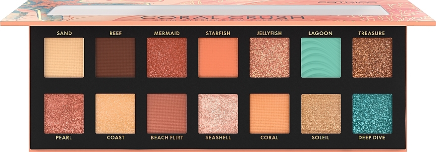 Paleta cieni do powiek - Catrice Coral Crush Slim Eyeshadow Palette — Zdjęcie N1