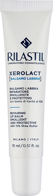 Rewitalizujący balsam do ust - Rilastil Xerolact Repairing Lip Balm — Zdjęcie N1
