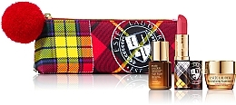PREZENT! Kosmetyczka z miniaturami - Estee Lauder (serum/7ml + f/cr/7ml + lipstick/3.5g + bag) — Zdjęcie N1