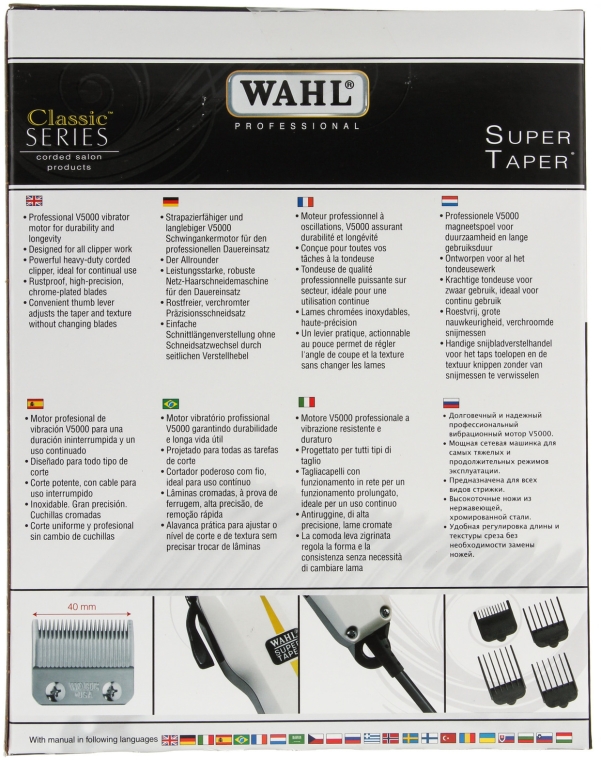 Maszynka do strzyżenia włosów - Wahl Super Taper — Zdjęcie N3