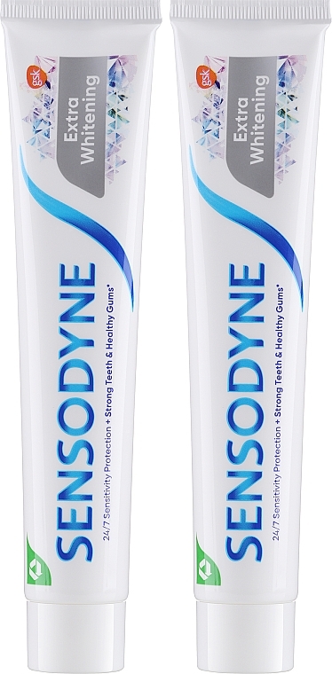 Zestaw - Sensodyne Extra Whitening (toothpaste 2 x 75 ml) — Zdjęcie N2