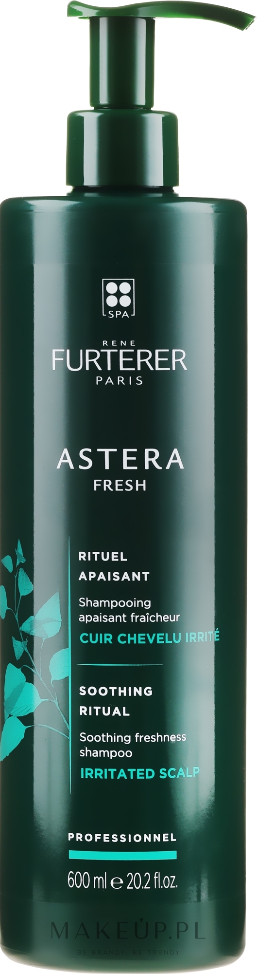 Odświeżający szampon kojący do włosów i podrażnionej skóry głowy - Rene Furterer Astera Fresh Soothing Freshness Shampoo — Zdjęcie 600 ml