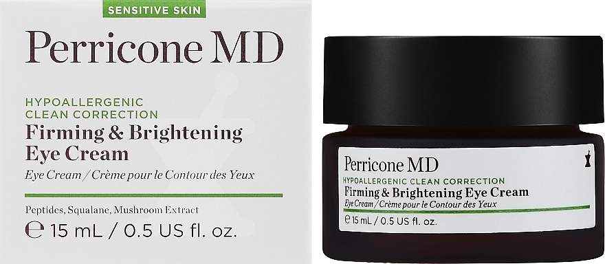 Ujędrniająco-rozświetlający krem pod oczy - Perricone MD Hypoallergenic Clean Correction Firming & Brightening Eye Cream — Zdjęcie N2