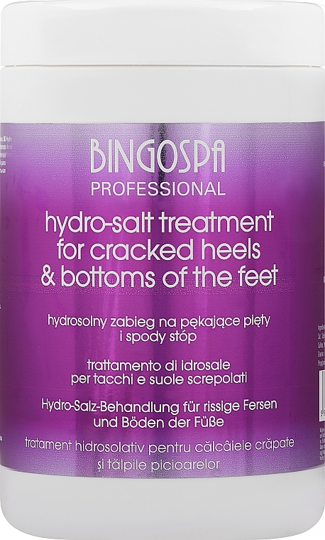 Hydrosolny zabieg na pękające pięty i spody stóp - BingoSpa Salt Treatment
