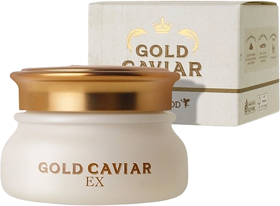 Odżywczy krem przeciwzmarszczkowy z ekstraktem z kawioru i złota - Skinfood Gold Caviar Ex Cream — Zdjęcie N1