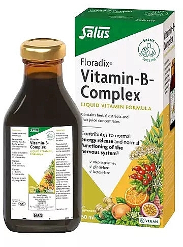 Suplement diety Kompleks witamin B - Floradix Vitamin B Complex — Zdjęcie N1