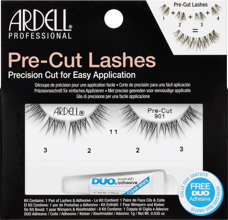 Sztuczne rzęsy - Ardell Pre-Cut Lashes 901 — Zdjęcie N1