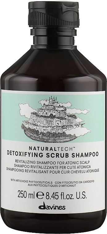 Rewitalizujący szampon-scrub do zwiotczałej skóry głowy - Davines Detoxifying Shampoo — Zdjęcie N3