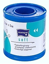 Miękki plaster medyczny, 5 m x 5 cm - Matopat Soft — Zdjęcie N1