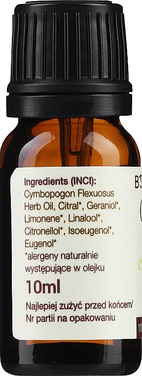 Kosmetyczny olejek z trawy cytrynowej - Bosphaera Oil — Zdjęcie N2