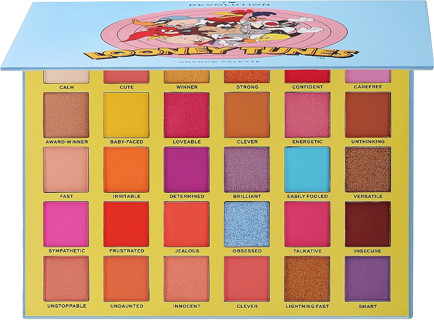 Paleta cieni do powiek, 30 kolorów - I Heart Revolution Looney Tunes Shadow Palette