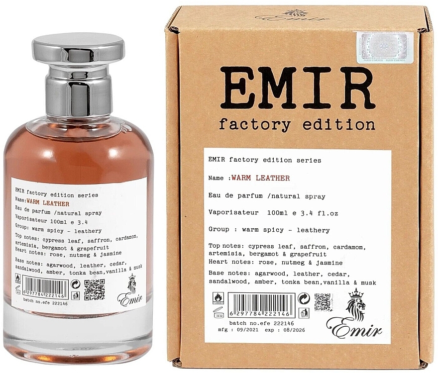 Emir Warm Leather - Woda perfumowana — Zdjęcie N1